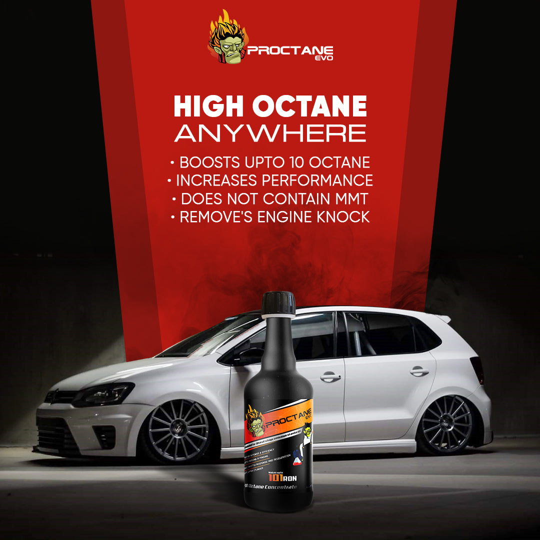 PROCTANE-EVO | Octane Booster with Ethanol Stabilizer for Petrol Car & Bikes (Pack of 3)