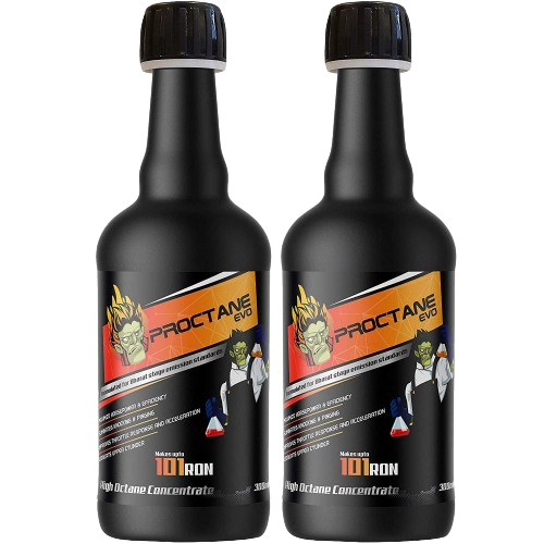 PROCTANE-EVO | Cars & Bikes Performance Booster | With Ethanol Stabilizer (Pack of 2)