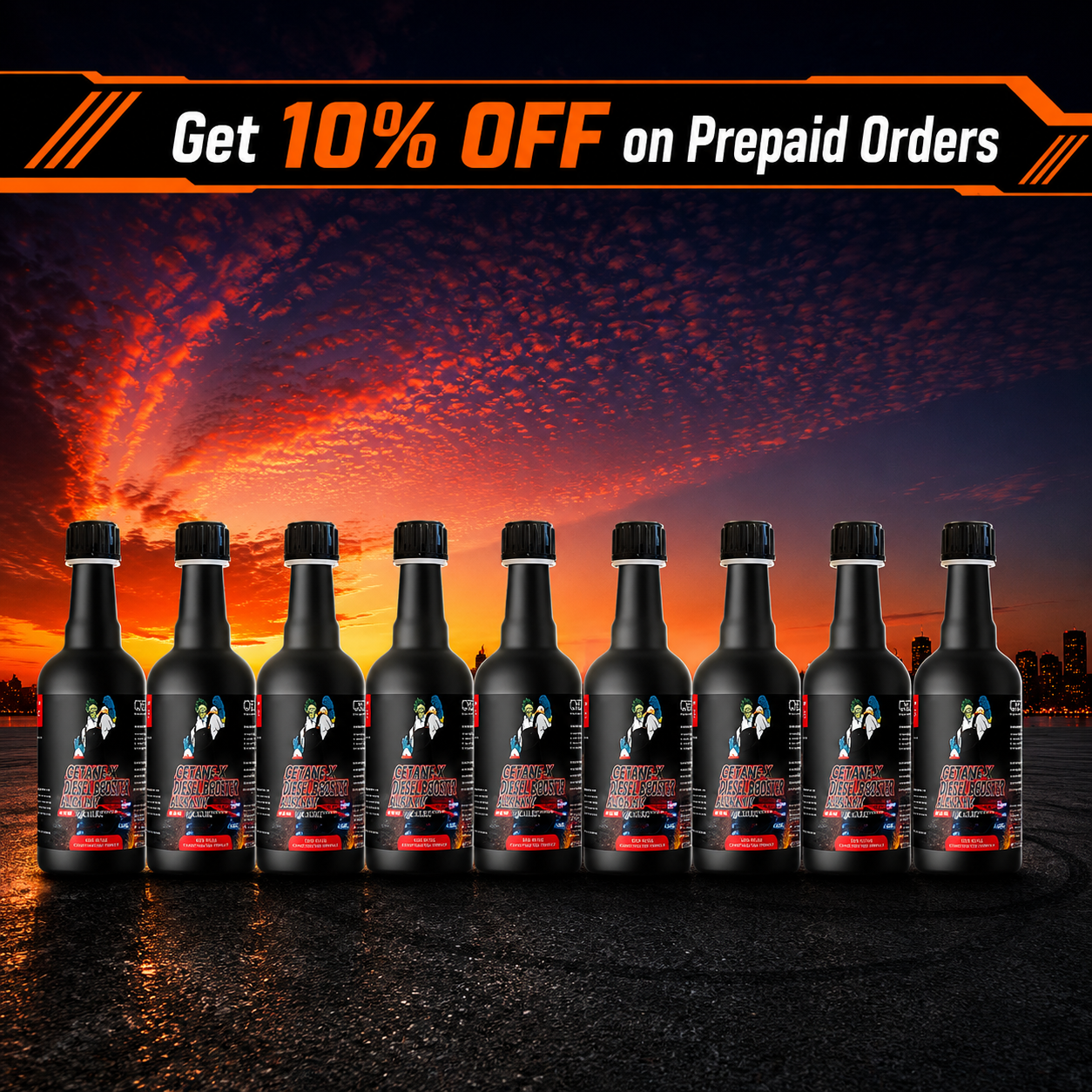 Cetane-X — Cetane Booster + Diesel Injector Cleaner for More Power & Mileage (Pack of 9)